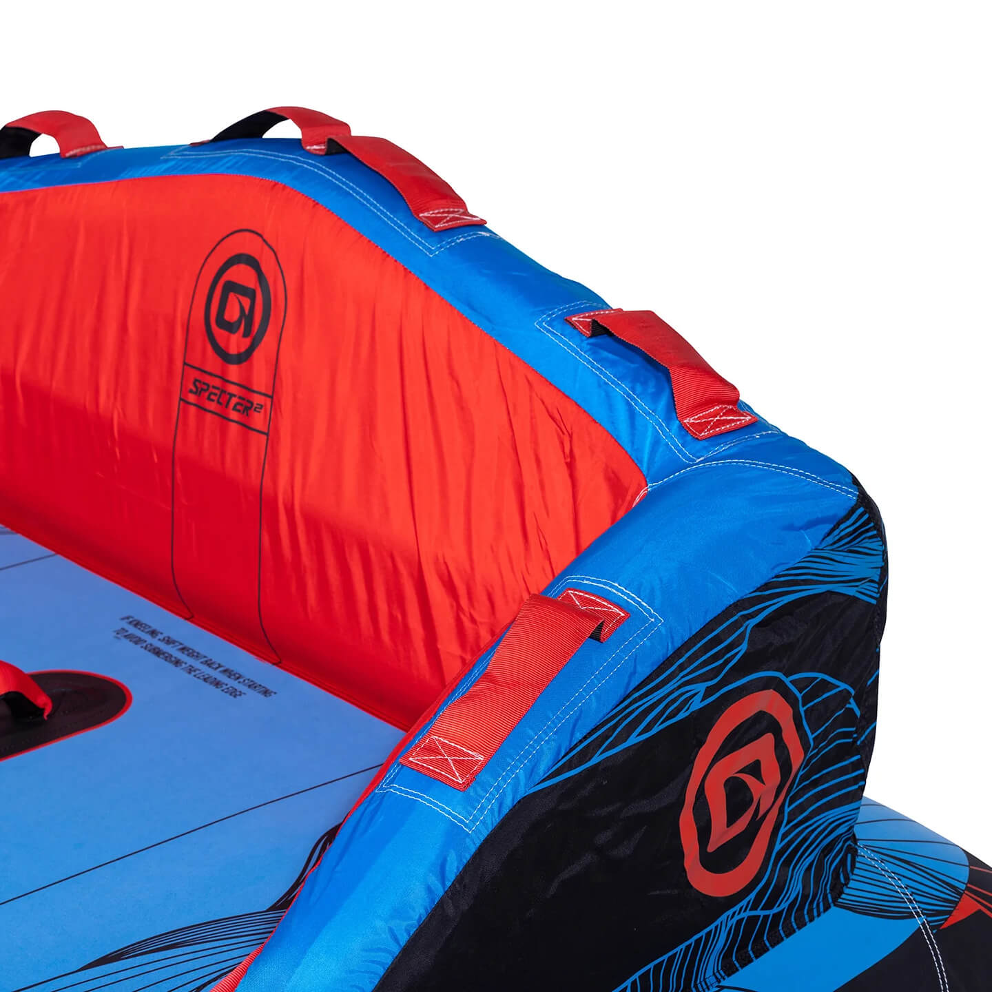 obrienspecter2tubealt1 O'Brien Specter 2 Inflatable Tube towable tube on-water lifestyle image showing the towable tube in use