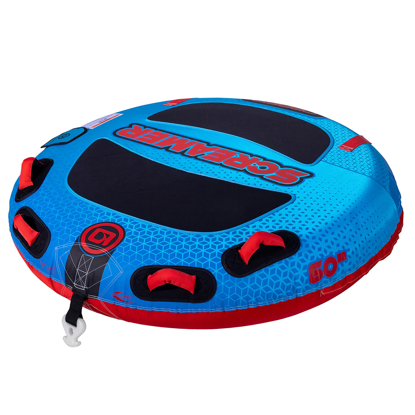 obrienscreamertube26alt1 O'Brien Screamer Inflatable Tube towable tube on-water lifestyle image showing the towable tube in use