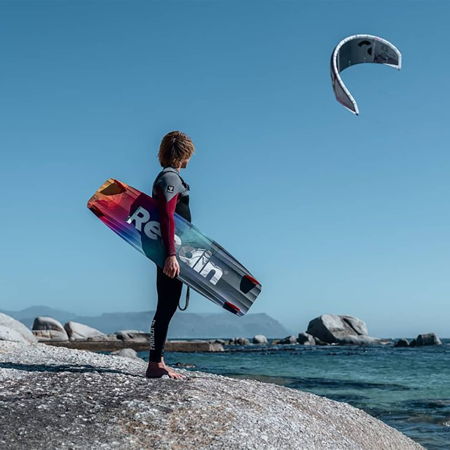 Reedin SpaceAgency 2026 Kiteboard rail and tip detail view