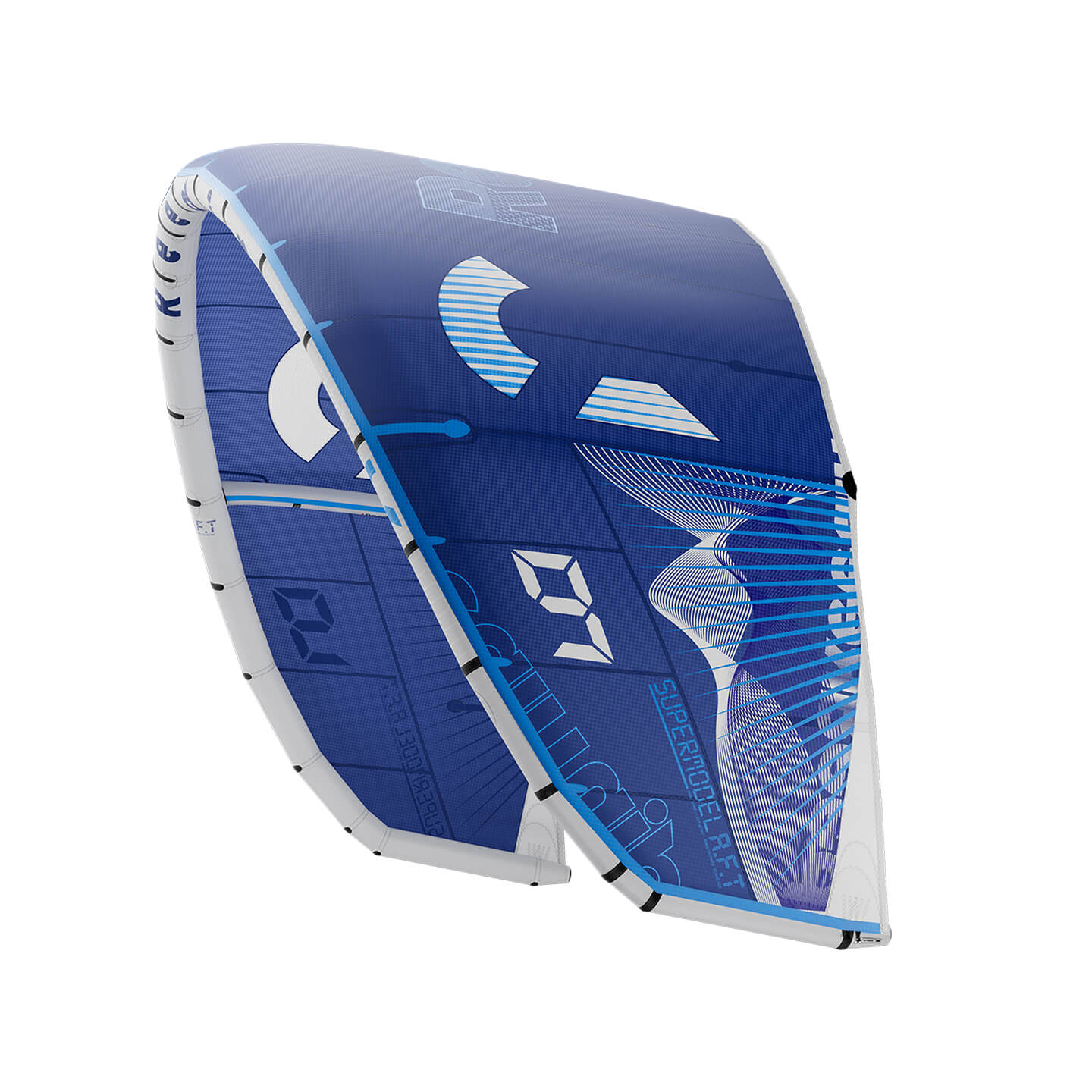 Reedin Supermodel ATF 2026 Kite in blue on-water action and lifestyle view