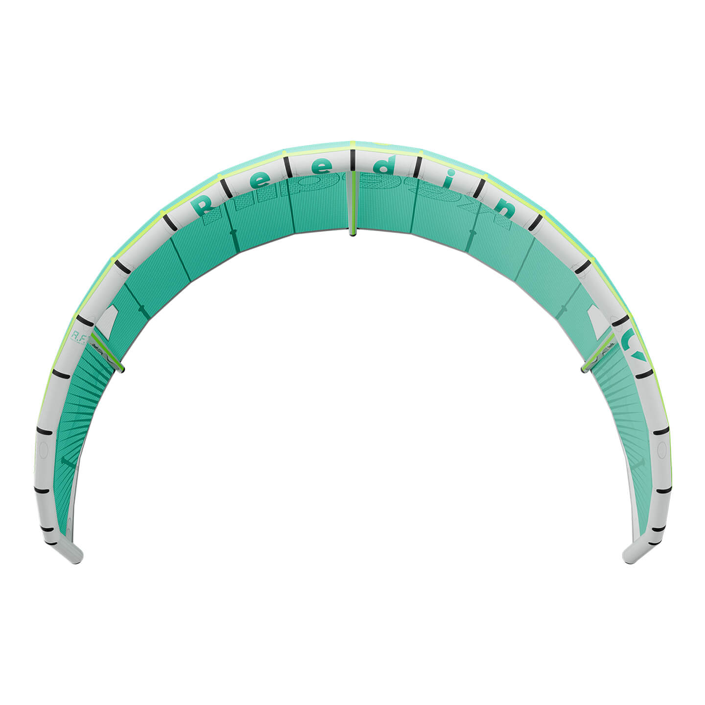 Reedin Supermodel ATF 2026 Kite in mint canopy panel and bridle detail