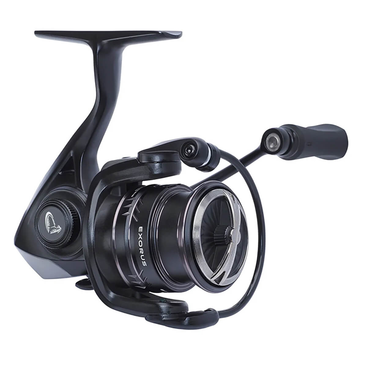 savagegearexorus4000alt2 Savage Gear Exorus 4000 Spinning Reel spinning reel close-up of spool, bail arm and drag knob