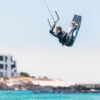 Core Choice 7 Kiteboard jumping over blue sea