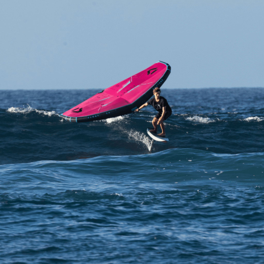 Duotone Paradox SLS prone foil board in wingfoiling in waves