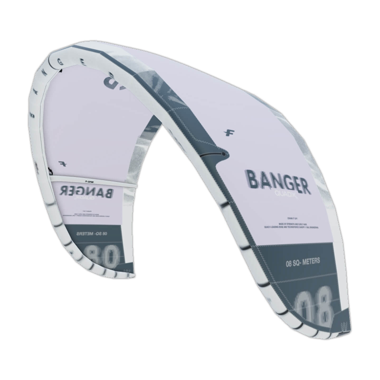 F-One Banger QuadX Kite colour Lilac