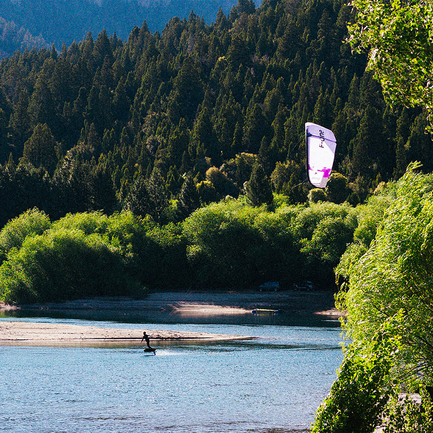 F-One Breeze TEC Kite riding shot