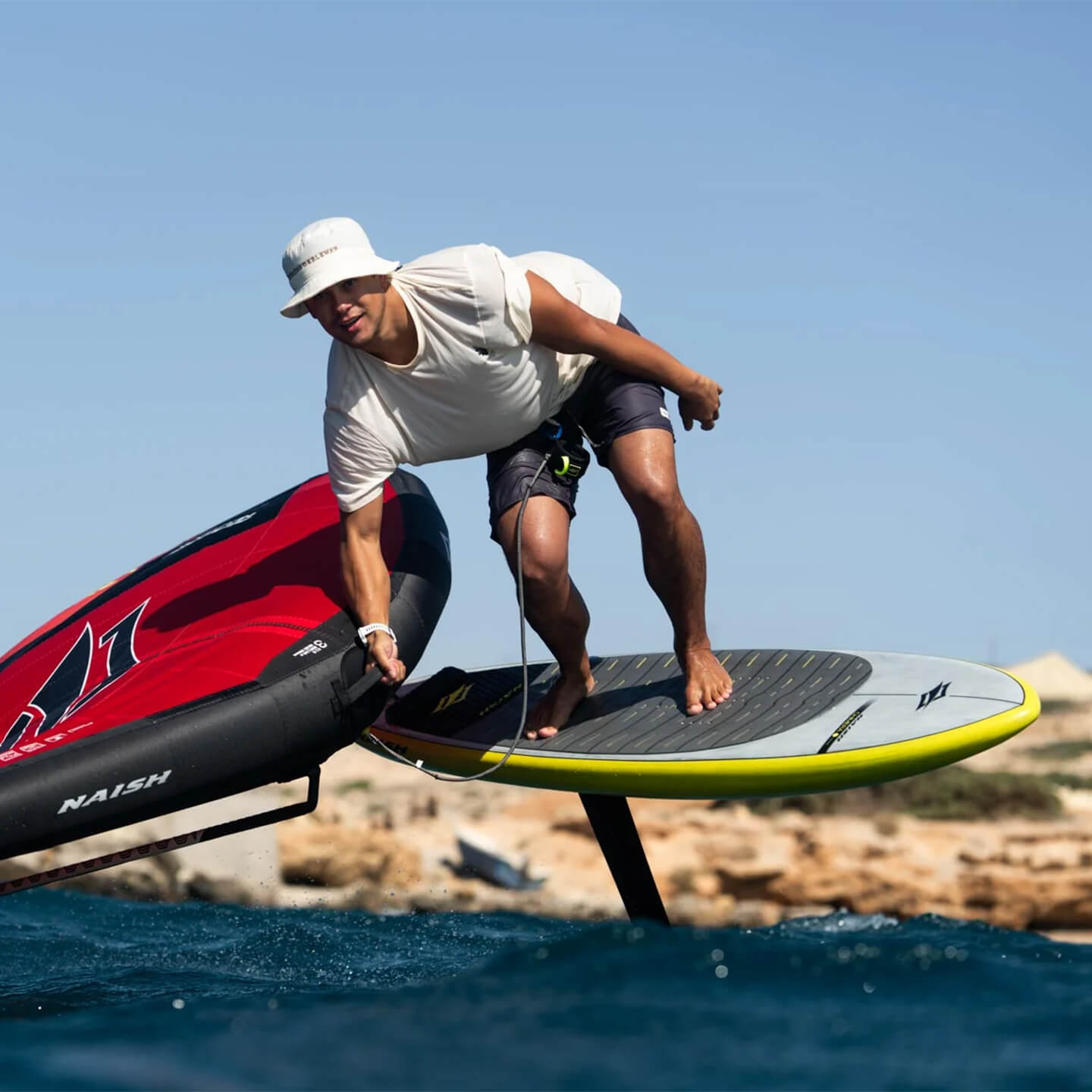 Naish Chimera Nvision Foil Board 2026 winging action shot