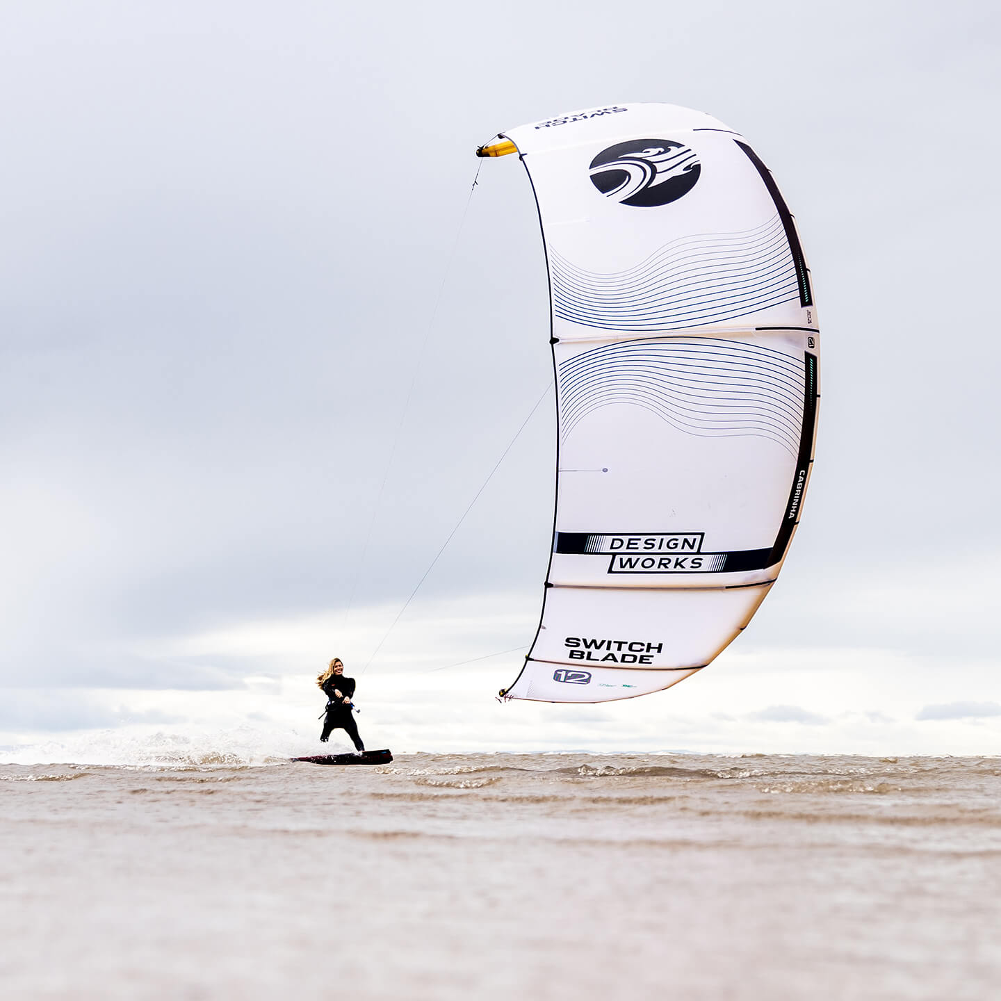 Cabrinha Switchblade Design Works 2026 Kite action shot on water