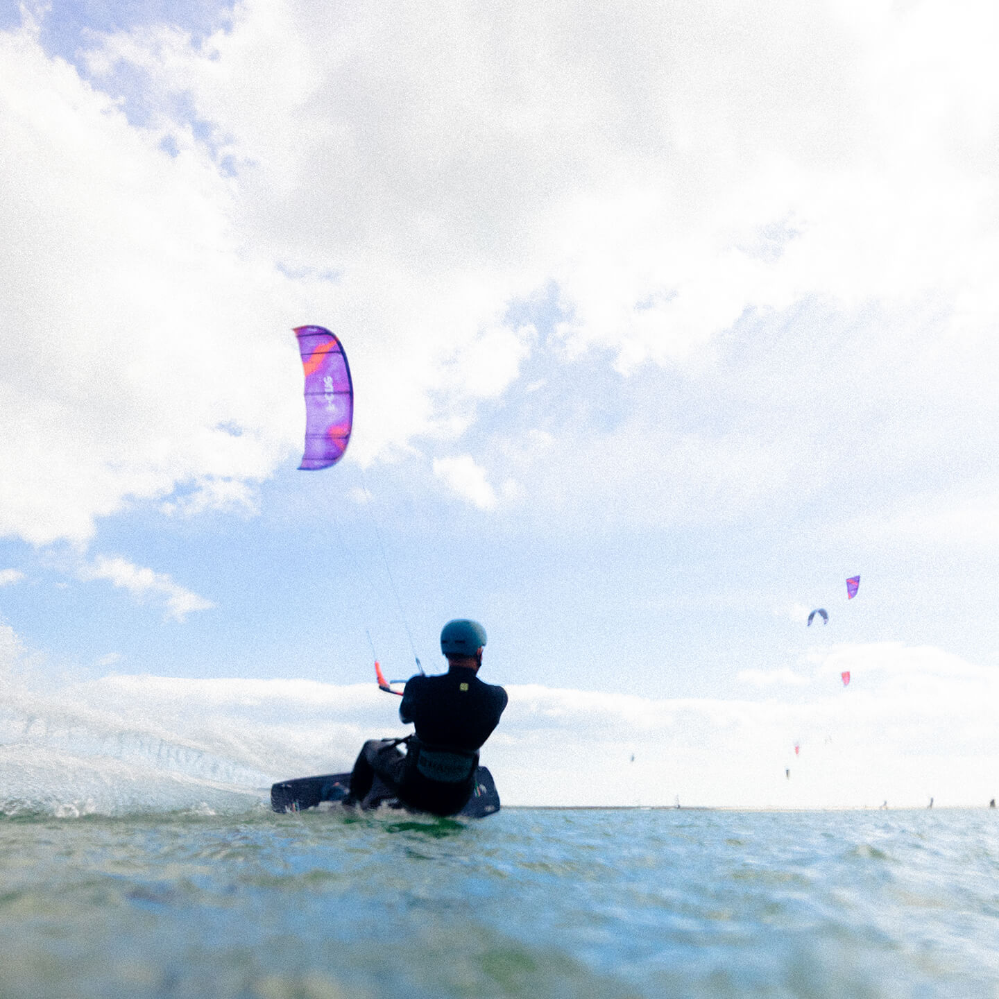 F-One Trigger Brainchild V3 Kite freeriding the kite shot