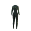 Side profile view of the Mystic Evolve 4/3mm Fullsuit women's wetsuit in Black, highlighting the fit and silhouette.