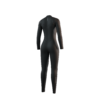 Back view of the Mystic Star 4/3mm Fullsuit women's wetsuit in Black, showing the rear panel design.