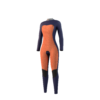 Side profile view of the Mystic Star 4/3mm Fullsuit women's wetsuit in Black, highlighting the fit and silhouette.