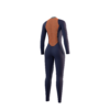 Close-up detail shot of the back-zip on the Mystic Star 5/3mm Fullsuit women's wetsuit in Dark Olive.