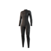Front-facing studio photo of the Mystic Star 3/2mm Fullsuit women's wetsuit in Black, showing the back-zip closure.