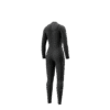 Back view of the Mystic Jayde 4/3mm Fullsuit women's wetsuit in Black, showing the rear panel design.