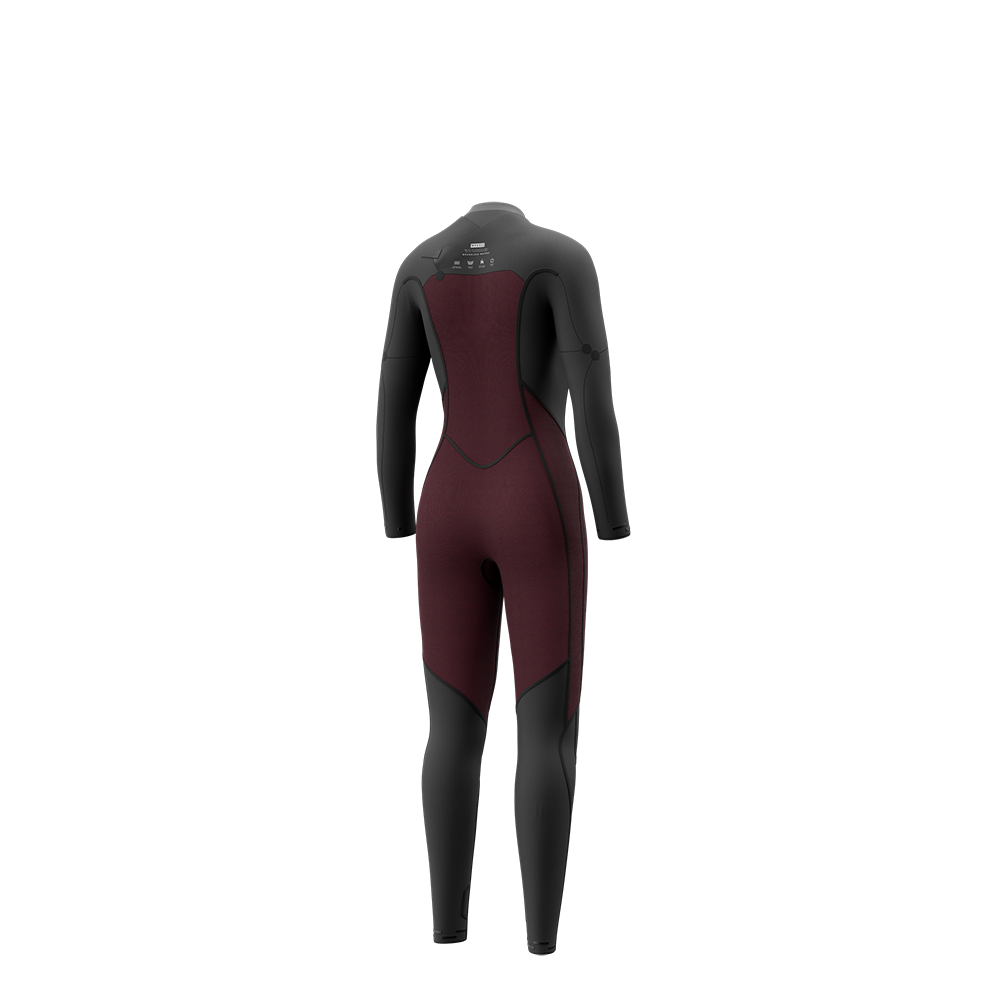Additional detail view of the Mystic Haven 3/2mm Fullsuit women's wetsuit in Iris Blue, showcasing the fabric texture and stitching.