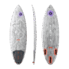 Duotone Blur D/LAB 2027 kite surfboard, main studio product photo showing the full board outline