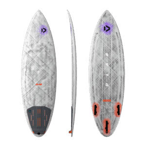 Duotone Blur D/LAB 2027 kite surfboard, main studio product photo showing the full board outline