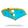Duotone Unit D/LAB Wing 2027  foil wing  three-quarter studio angle highlighting the hand grips/handles, highlighting the canopy, boom and handle layout