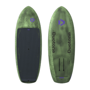 Duotone Trace SLS Foil Board 2027 foil board studio product photo, angle 1, highlighting the deck shape and mast track