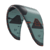 Duotone Evo SLS Porsche Edition kite  three-quarter studio angle, view 1, highlighting the canopy design and bridle setup