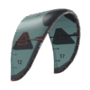 Duotone Evo SLS Porsche Edition kite  three-quarter studio angle, view 2, highlighting the canopy design and bridle setup