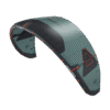 Duotone Evo SLS Porsche Edition kite  three-quarter studio angle, view 3, highlighting the canopy design and bridle setup