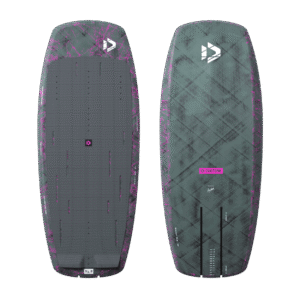 Duotone Soar SLS Foil Board 2027 foil board  studio product photo, angle 1, highlighting the deck shape and mast track