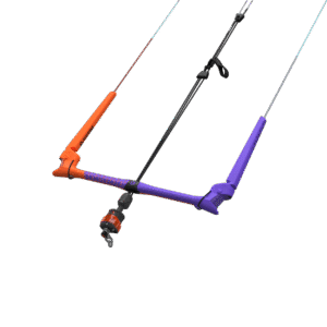 Duotone Trust Bar Quad Control 2027  control bar  studio product photo, angle 1, highlighting the bar grip, cleat and safety-release system