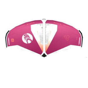 Cabrinha Mantis 2027 Wing in pink colorway, front view showing full wingspan and canopy design