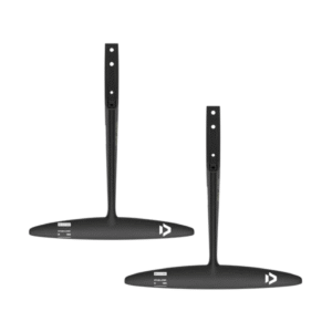 Duotone Monobloc Tail H D/LAB stabiliser – both sizes (130 and 150) shown from above, black carbon one-piece tail with integrated fuselage rear section and 3BS+ mounting holes