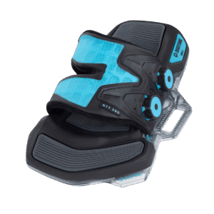 Duotone Vario Combo Binding 2027 footstrap binding  front-left three-quarter angle view, highlighting the strap and footpad construction