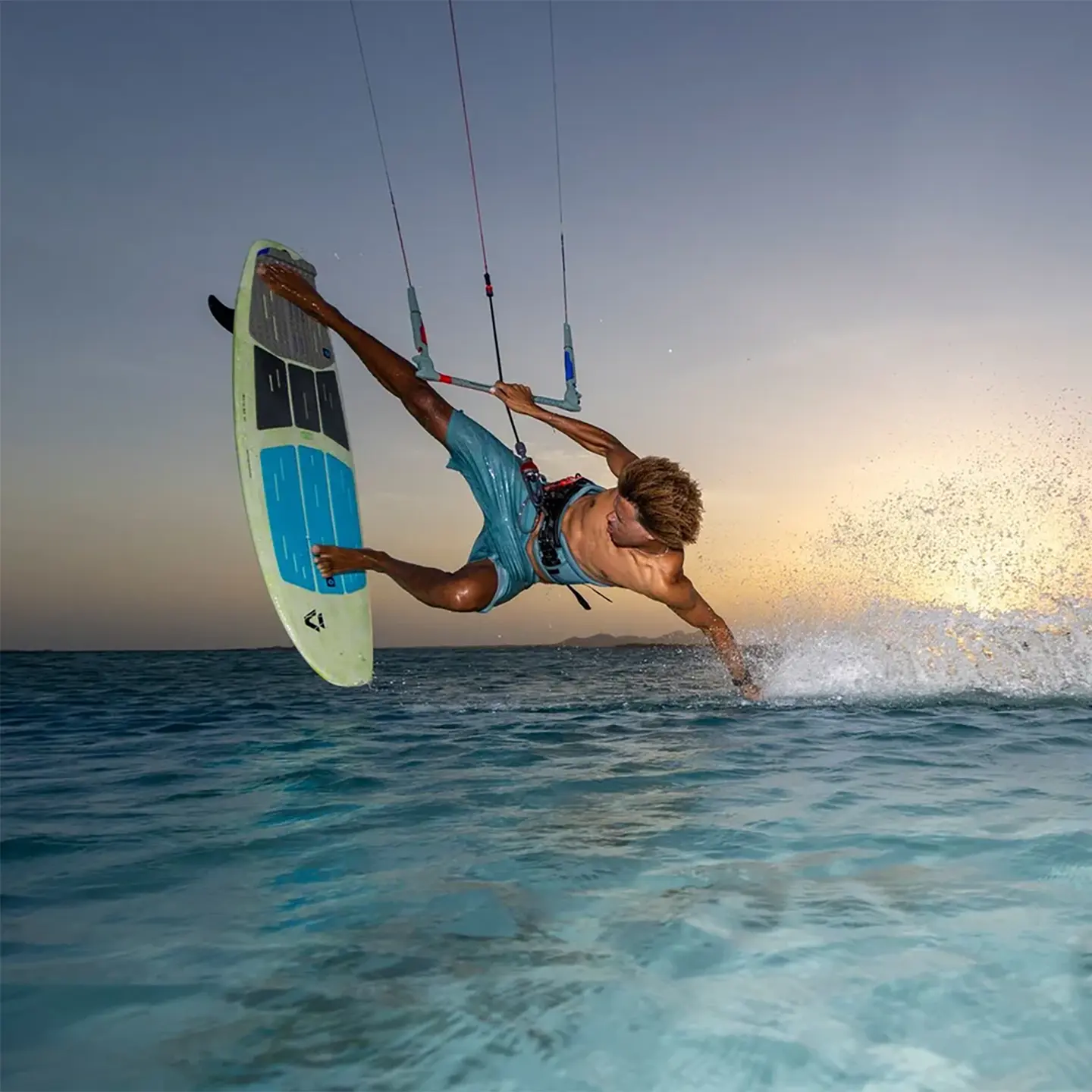 Duotone Whip SLS 2027 kite surfboard, second view showing the board shape and SLS construction finish